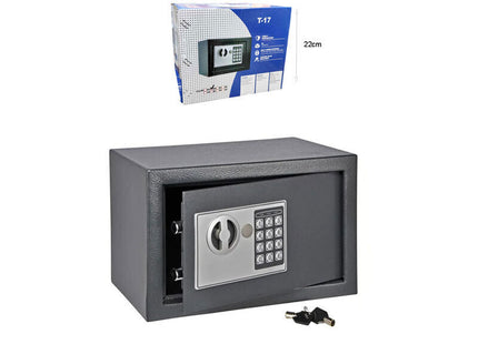 T-17 Ψηφιακό Χρηματοκιβώτιο 25x19x19cm με Κλειδί 2.5kg