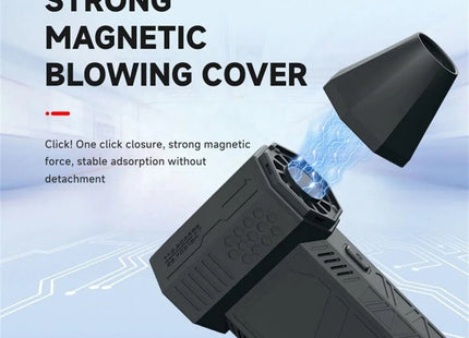 Techsuit Mini Super Jet Fan X3 Μαύρο Ασύρματος Φυσητήρας Αέρα RPM 3000mAh Gadgets