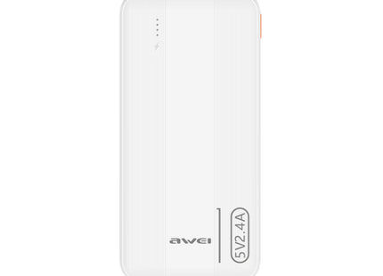 Awei P20K Power Bank 10000mAh Slim Design Λευκό Power Banks
