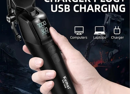 Kemei KM-1858 professional hair clipper black ετοιμοπαράδοτο