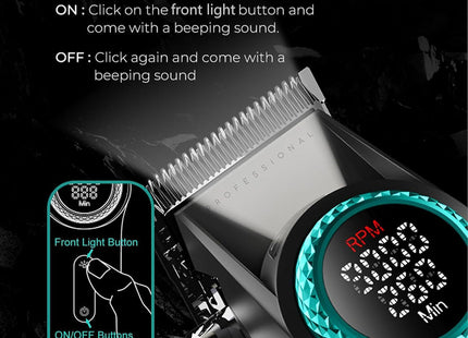 Επαγγελματικό clipper VGR V-001 για barbershops ACS αποστολή