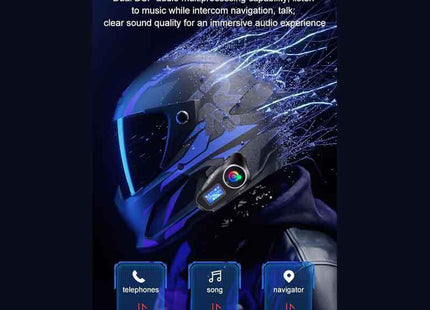 Ενδοεπικοινωνία Μηχανής Ασύρματο Bluetooth Κράνους Q58 για Ενδοεπικοινωνία Μοτοσυκλέτας