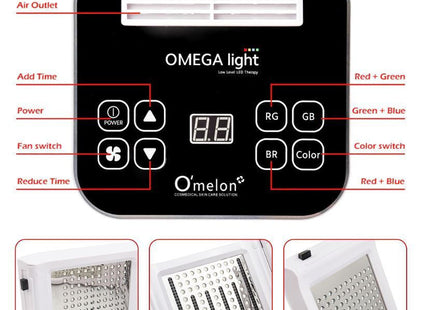 Omega Light GPY-002 Συσκευή LED Φωτοθεραπείας Προσώπου 4 Χρωμάτων