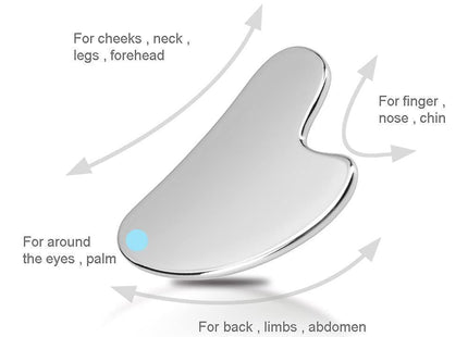 Εργαλεία Gua Sha Bobby Warren BWR-413 Μεταλλικό Εργαλείο Gua Sha Ασημί