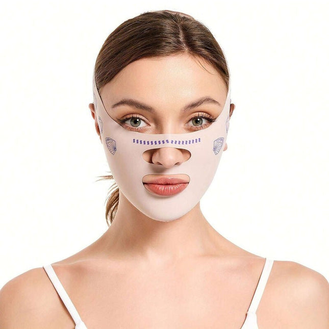 Μάσκες Σύσφιξης Προσώπου V Face Lifting Mask Ελαστική Μάσκα Σύσφιξης Προσώπου 1τμχ