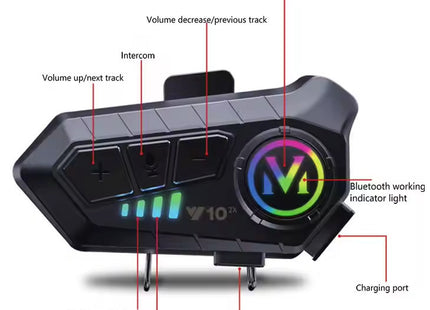 Ασύρματο Bluetooth Κράνους Y10 για Μοτοσυκλέτα για μοτοσυκλέτα