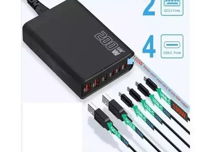 Andowl GaN charger 200W με Power Delivery και Quick Charge 3.0