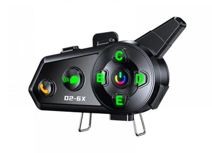 Ασύρματη Ενδοεπικοινωνία Κράνους D2-6X 1000mAh Dual Core