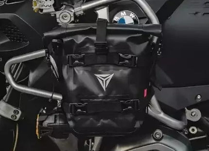 Motowolf μαύρη αδιάβροχη τσάντα μοτοσυκλέτας 8L πλαϊνό σαμάρι