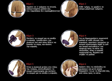 Εργαλεία Styling Μαλλιών Conair Secret Wave Συσκευή για Twists και Κυματισμούς Μαλλιών