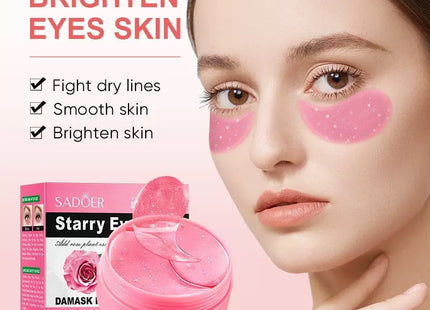 μάσκα ματιών hydrogel με rose και collagen για δροσερή περιποίηση και ενυδάτωση κάτω από τα μάτια