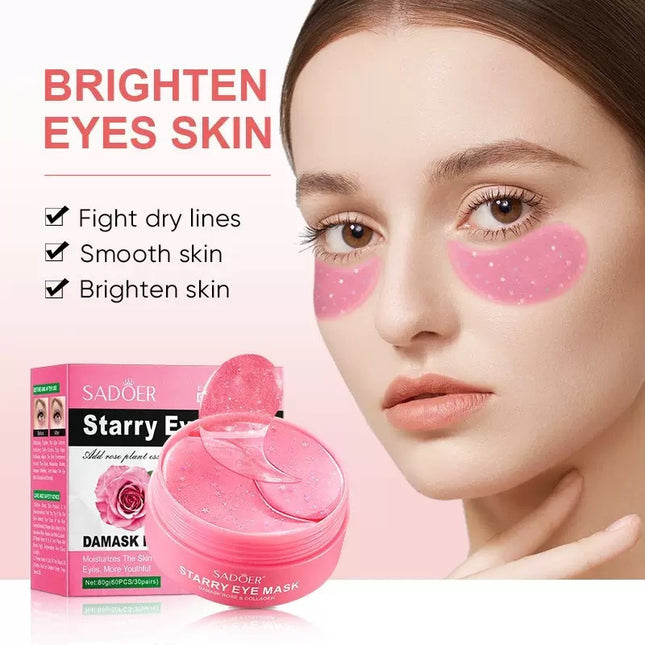 μάσκα ματιών hydrogel με rose και collagen για δροσερή περιποίηση και ενυδάτωση κάτω από τα μάτια