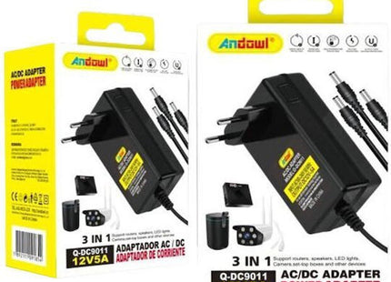 Andowl Q-DC9011 AC DC power adapter 12V 5A σε συσκευασία