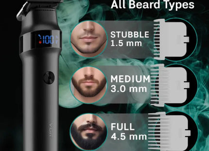 Μαύρο trimmer VGR V-987 φόρτιση type-c 150 λεπτά παράδοση σε 1-3 εργάσιμες ημέρες