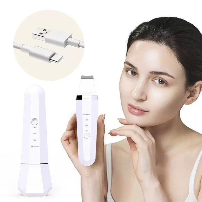 R.S D839 Ultrasonic Skin Scrubber 3 σε 1 για Καθαρισμό Προσώπου