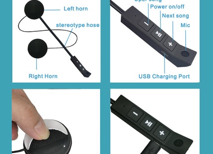 Ενδοεπικοινωνία Μηχανής Bluetooth Hands-Free Κράνους Μοτοσυκλέτας BT11