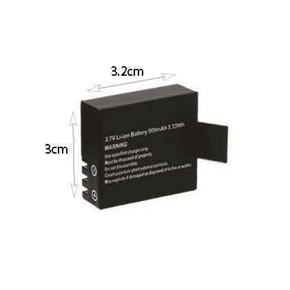 μπαταρία Li-ion για action camera για αντικατάσταση ή εφεδρική χρήση σε συμβατή action camera