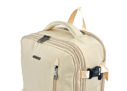 Ormi 5558 Αδιάβροχο Σακίδιο Πλάτης Laptop 27L Μπεζ για laptop και καθημερινή χρήση