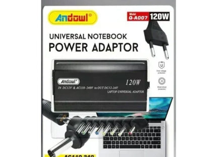 Andowl Q-A007 laptop universal adaptor 120W DC 12-24V