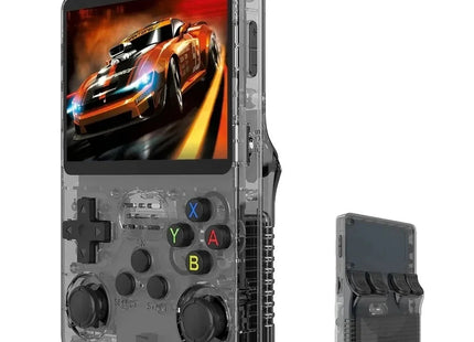 R36S retro handheld console black transparent display Ελλάδα