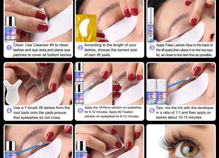 Lash Lift Kits ELAIMEI Lash & Brow Lift Kit with Tint HN-158
