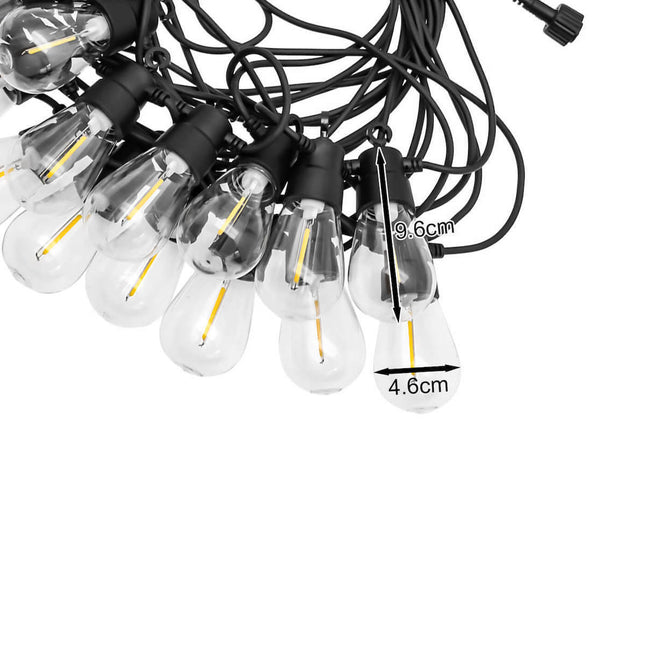 Λάμπες LED γιρλάντας Rixme με διάσταση 9.6cm και 4.6cm