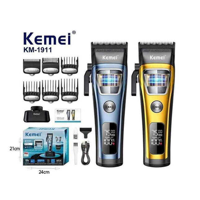 Kemei KM-1911 επαγγελματική κουρευτική μηχανή κίτρινη One Fashion Limani Θεσσαλονίκη