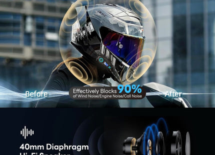 Ενδοεπικοινωνία Μηχανής Ασύρματο Bluetooth Κράνους K09 HD Sound