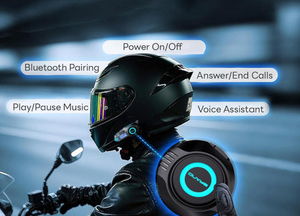 Ενδοεπικοινωνία Μηχανής Ασύρματο Bluetooth Κράνους K09 HD Sound
