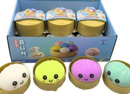 Πολύχρωμο squishy bun 1τμχ με διάφορα σχέδια από One Fashion Limani Θεσσαλονίκη