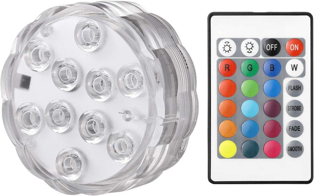 Αδιάβροχο φωτιστικό LED φορητό RGB POD 13 SMD με τηλεχειριστήριο - One Fashion Limani Θεσσαλονίκη Ελλάδα