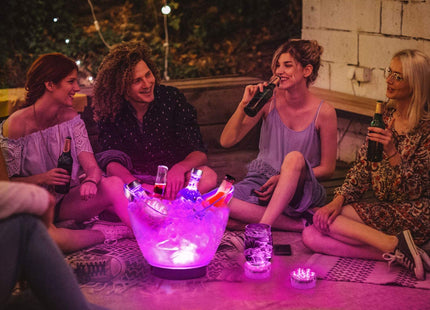 Διακοσμητικό πολύχρωμο φως LED RGB για βάζα σαμπανιέρες και πάρτι - Παράδοση σε όλη την Ελλάδα
