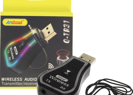 Andowl Q-TR31 Bluetooth audio receiver transmitter με καλώδιο 3.5mm