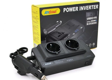 Andowl Q-CC8200 power inverter 300W με συσκευασία USBX2 και PD