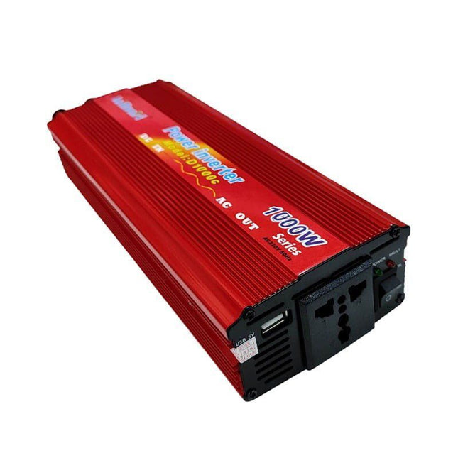 LaiRunH D1000C inverter αυτοκινήτου 1000W κόκκινο με AC OUT και USB