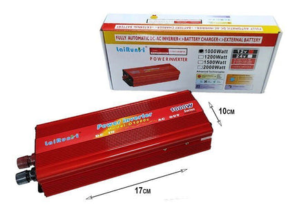 LaiRunH inverter 1000W με συσκευασία και διαστάσεις 17cm x 10cm