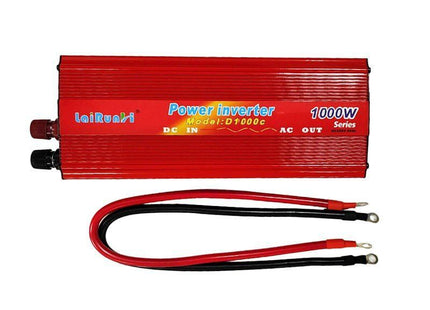 LaiRunH D1000C power inverter 1000W με καλώδια σύνδεσης μπαταρίας