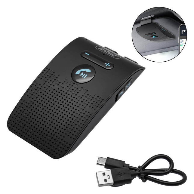Andowl Q-DH03 μεγάφωνο Bluetooth για αλεξήλιο με καλώδιο φόρτισης
