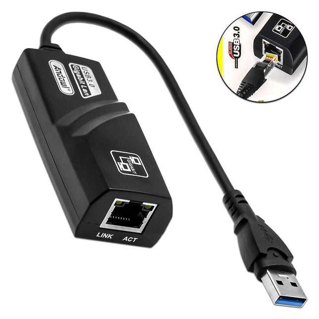 Αντάπτορας Andowl Q-C28 USB 3.0 σε RJ45 με ενδείξεις Link και ACT