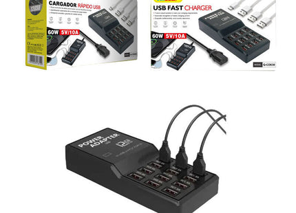 Andowl φορτιστής USB 60W για ταυτόχρονη φόρτιση πολλών συσκευών
