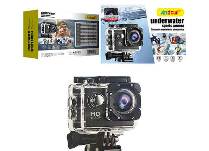 Andowl Q-K777 action camera 1080p με εικόνες συσκευασίας και κάμερας