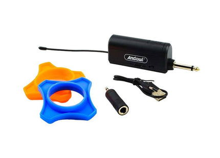 Δέκτης Andowl Q-MIC558 καλώδιο USB αντάπτορας και χρωματιστά δαχτυλίδια