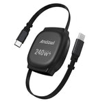 Μαύρο καλώδιο Andowl Q-SJ606 USB-C σε USB-C 240W