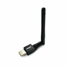 Μαύρος αντάπτορας δικτύου Andowl με βύσμα USB και αποσπώμενη εξωτερική κεραία