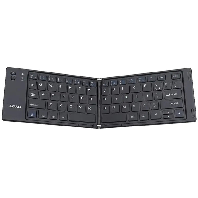 AOAS A-1007 μαύρο αναδιπλούμενο Bluetooth πληκτρολόγιο International English