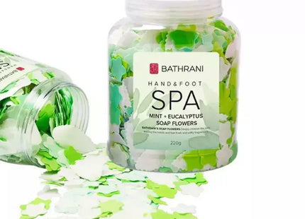 Bathrani φύλλα σαπουνιού Hand & Foot Spa 220gr με άρωμα μέντα και ευκάλυπτο