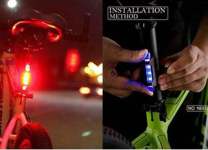BIKE-0023 επαναφορτιζόμενο οπίσθιο φως ποδηλάτου σε χρήση