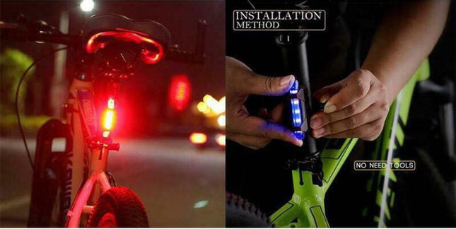 BIKE-0023 επαναφορτιζόμενο οπίσθιο φως ποδηλάτου σε χρήση