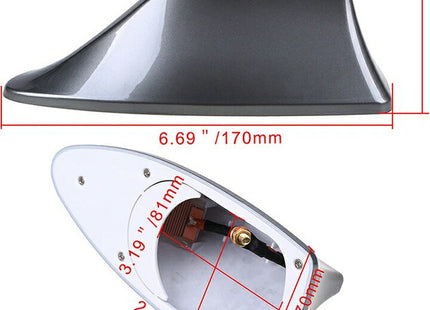 Μαύρη shark fin κεραία αυτοκινήτου Carsun 170x65mm