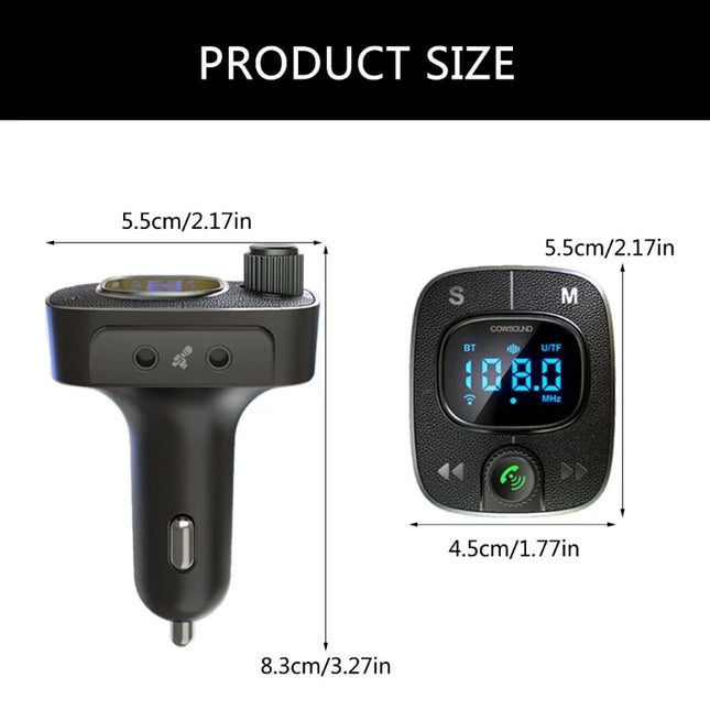 Διαστάσεις COWSOUND K300 περίπου 8.3 επί 5.5 επί 4.5 εκατοστά